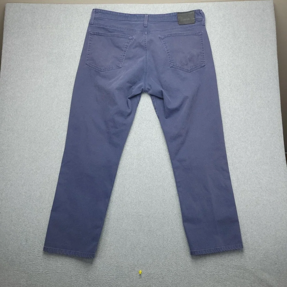 AG Adriano Goldschmied Everett Jeans Mens 36x32 Blue Slim Straight Stretch Denim